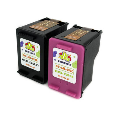 Tusze Zamienniki 652 BK + 652 C do HP (DT-AH-652/K) (komplet)