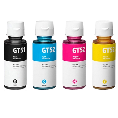 Tusze Zamienniki GT53 XL BK + GT52 CMY do HP (DT-AH-51/K) (komplet)